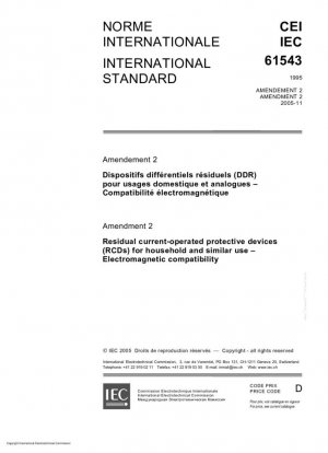 Dispositivos de protección accionados por corriente residual (RCD) para uso doméstico y similar - Compatibilidad electromagnética