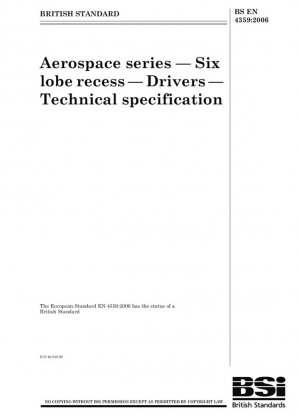Serie aeroespacial - Receso de seis lóbulos - Controladores - Especificaciones técnicas
