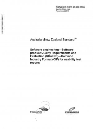 Ingeniería de software - Evaluación y requisitos de calidad de productos de software (SQuaRE) - Formato industrial común (CIF) para informes de pruebas de usabilidad