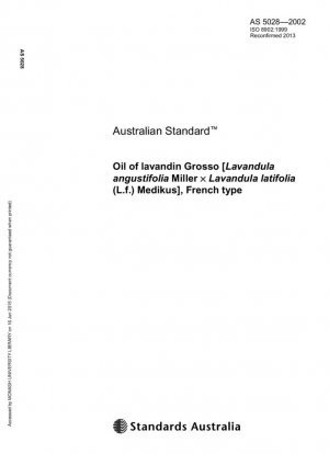 Aceite de lavandín grosso (Lavandula angustifolia Miller x Lavandula latifolia (Lf) Medikus), tipo francés