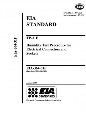 Procedimiento de prueba de humedad TP-31F para conectores y enchufes eléctricos