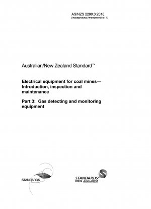 Equipos eléctricos para minas de carbón. Introducción, inspección y mantenimiento. Parte 3: Equipos de detección y seguimiento de gases.