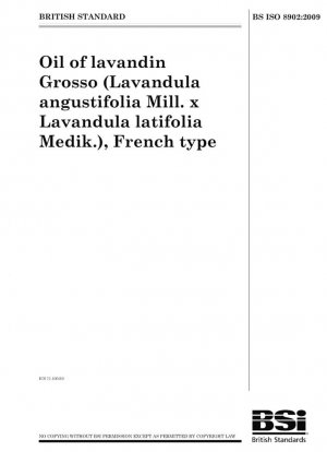 Aceite de lavandín grosso (Lavandula angustifolia Mill. x Lavandula latifolia Medik.), tipo francés