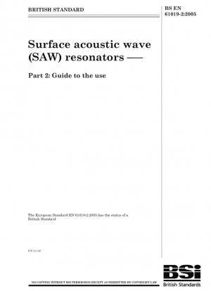 Resonadores de ondas acústicas de superficie (SAW). guia de uso