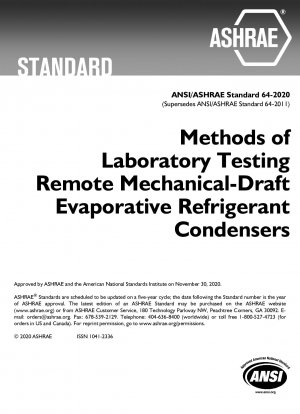 Métodos de prueba de laboratorio de condensadores de refrigerante evaporativos de tiro mecánico remoto