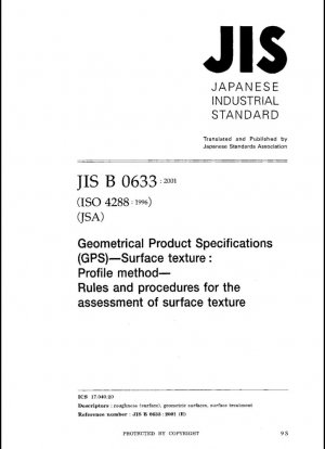 Especificaciones Geométricas de Producto (GPS) -- Textura superficial: Método del perfil -- Reglas y procedimientos para la evaluación de la textura superficial