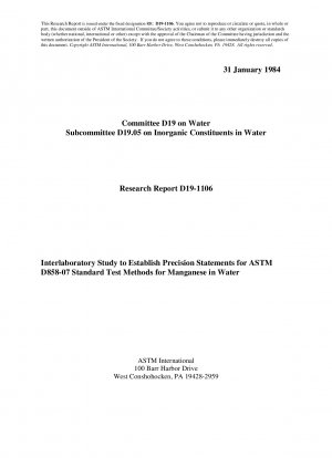 D0858-Métodos de prueba para manganeso en agua