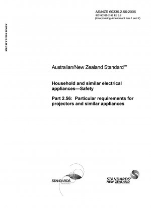 Aparatos electrodomésticos y similares - Seguridad - Parte 2.56: Requisitos particulares para proyectores y aparatos similares