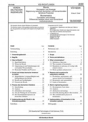 Bionik - Konzeption und Strategie - Abgrenzung zwischen bionischen und konventionellen Verfahren/Produkten