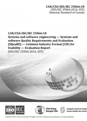 Ingeniería de sistemas y software — Requisitos de calidad y evaluación de sistemas y software (SQuaRE) — Formato industrial común (CIF) para usabilidad — Informe de evaluación