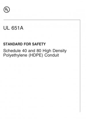 Estándar UL para conductos de seguridad de PVC rígido tipo EB y A y conductos de HDPE