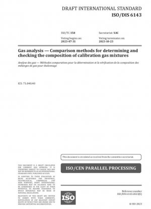 Análisis de gases. Métodos de comparación para determinar y comprobar la composición de mezclas de gases de calibración.
