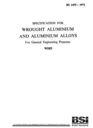 Especificación para aluminio forjado y aleaciones de aluminio para fines de ingeniería general: alambre