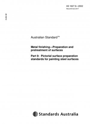 Acabado de metales - Preparación y pretratamiento de superficies - Normas pictóricas de preparación de superficies para pintar superficies de acero