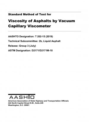 Método estándar de prueba de viscosidad de asfaltos mediante viscosímetro capilar de vacío