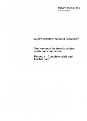 Métodos de prueba para cables, cordones y conductores eléctricos - Cable completo y cordón flexible