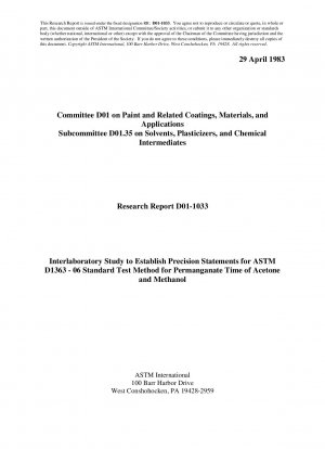 D1363-Método de prueba para el tiempo de permanganato de acetona y metanol