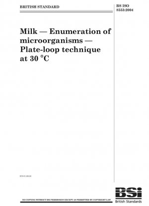 Leche - Recuento de microorganismos - Técnica plate-loop a 30 °C