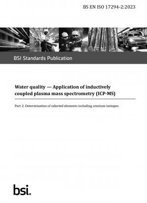 Cambios rastreados. Calidad del agua. Aplicación de espectrometría de masas con plasma acoplado inductivamente (ICP-MS). Determinación de elementos seleccionados, incluidos los isótopos de uranio.
