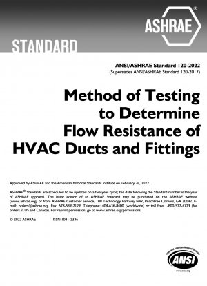 Método de prueba para determinar la resistencia al flujo de conductos y accesorios HVAC