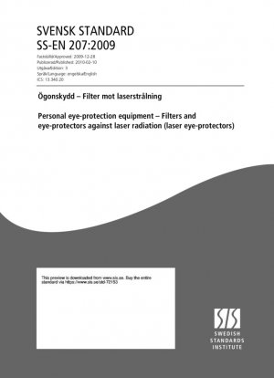 Equipos de protección individual para los ojos - Filtros y protectores oculares contra la radiación láser (protectores oculares láser)