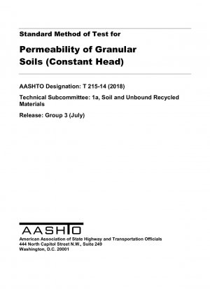 Método estándar de prueba de permeabilidad de suelos granulares (altura constante)