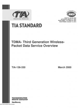 TDMA: descripción general del servicio inalámbrico de datos por paquetes de tercera generación