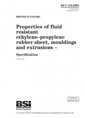 Propiedades del etileno resistente a fluidos – láminas, molduras y extrusiones de caucho de propileno – Especificación