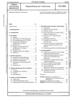 Enfriamiento y calentamiento de gases residuales.