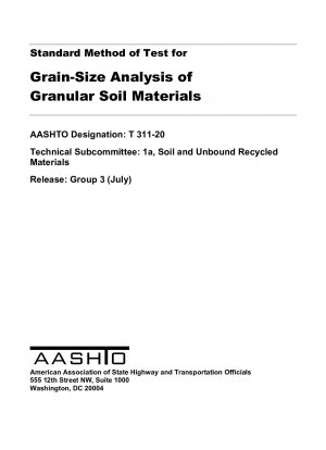 Método estándar de prueba para el análisis del tamaño de grano de materiales de suelo granulares