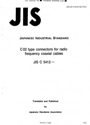 Conectores tipo C02 para cables coaxiales de radiofrecuencia.