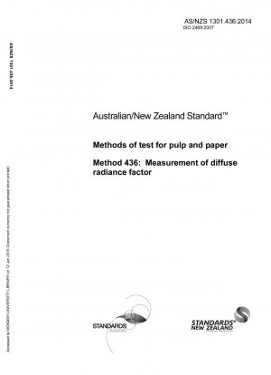 Métodos de prueba para pasta y papel - Medición del factor de radiancia difusa