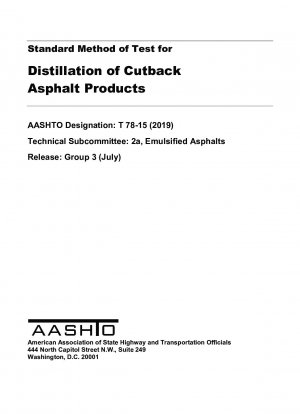 Método estándar de prueba para la destilación de productos asfálticos reducidos