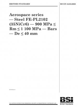 Serie aeroespacial - Acero FE-PL2102 (35NiCr6) - 900 MPa Rm 1100 MPa - Barras - De 40 mm