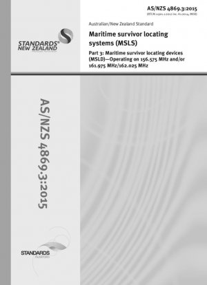 Sistemas marítimos de localización de supervivientes (MSLS) - Dispositivos marítimos de localización de supervivientes (MSLD) - Funcionando en 156,575 MHz y/o 161,975 MHz/162,025 MHz (RTCM 11901.1:2012, MOD)