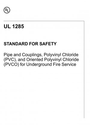 Tubería y acoplamiento de cloruro de polivinilo (PVC) para bomberos subterráneos.