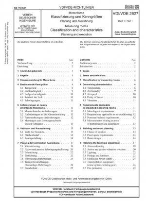 Salas de medida - Clasificación y características - Planificación y ejecución