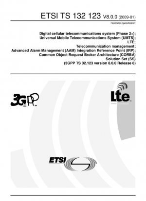 Sistema de telecomunicaciones celulares digitales (Fase 2+); Sistema Universal de Telecomunicaciones Móviles (UMTS); LTE; Gestión de telecomunicaciones; Punto de Referencia de Integración (IRP) de Gestión Avanzada de Alarmas (AAM); Arquitectura de Broker de Solicitud de Objetos Comunes (C...