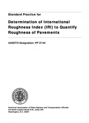 Práctica estándar para la determinación del índice internacional de rugosidad (IRI) para cuantificar la rugosidad de pavimentos