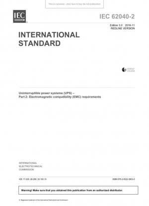 Sistemas de energía ininterrumpida (UPS) - Parte 2: Requisitos de compatibilidad electromagnética (EMC)