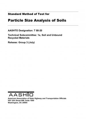 Método estándar de prueba para el análisis del tamaño de partículas de suelos