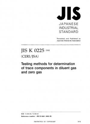 Métodos de prueba para la determinación de componentes traza en gas diluyente y gas cero.