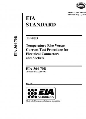 Procedimiento de prueba de aumento de temperatura versus corriente del TP-70D para conectores y enchufes eléctricos