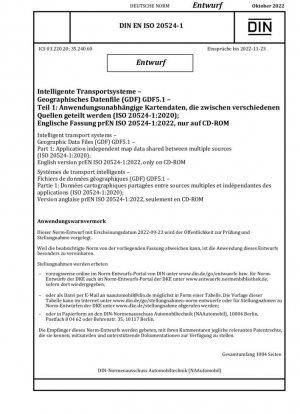 Documento de datos geográficos del sistema de transporte inteligente (borrador)