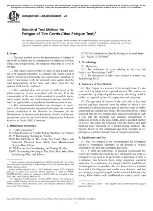 Método estándar de prueba para la fatiga de cordones de neumáticos (prueba de fatiga de disco)
