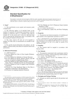 Especificación estándar para 2-etilhexanol
