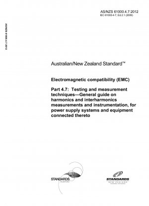 Compatibilidad electromagnética (CEM) - Técnicas de ensayo y medida - Guía general sobre medidas e instrumentación de armónicos e interarmónicos, para sistemas de alimentación y equipos conectados a ellos