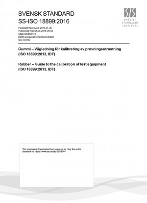 Caucho - Guía para la calibración de equipos de ensayo (ISO 18899:2013, IDT)