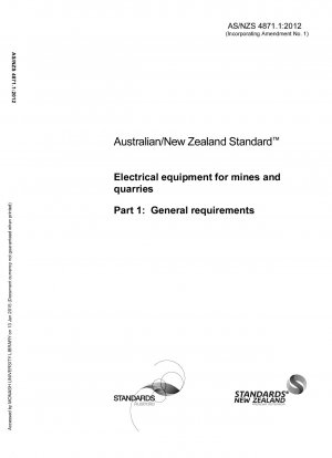 Requisitos generales para equipos eléctricos para uso en minas y canteras.