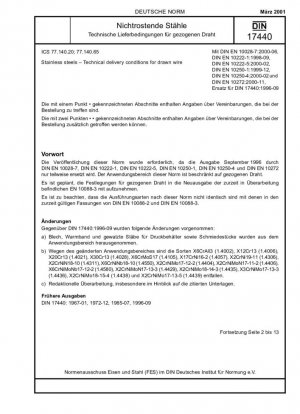 Aceros inoxidables - Condiciones técnicas de entrega del alambre trefilado